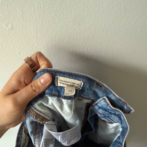 Madewell The Perfect Vintage Wide-Leg Crop Jean, 26 - Picture 7 of 7